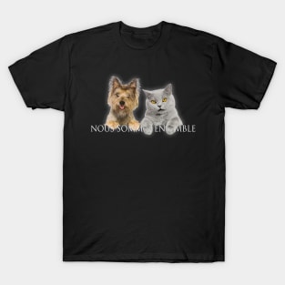 chat with chien T-Shirt